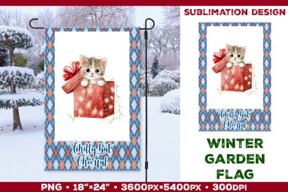 Download Christmas Garden Flag Sublimation Design - Christmas Collection