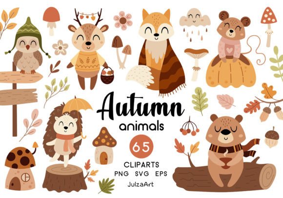 Download Autumn Animals Clipart, Fall Clipart - Fall Collection