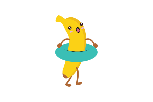 Download Kawaii Banana Fruit Cute Illustration - Fruit Collection