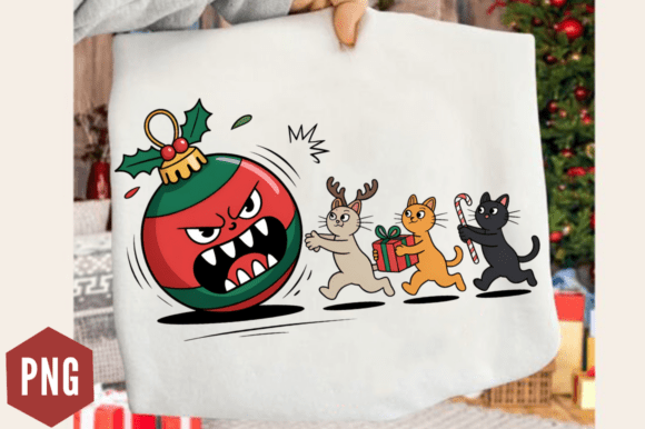 Download Funny Christmas Cats Clipart PNG Design - Christmas Collection