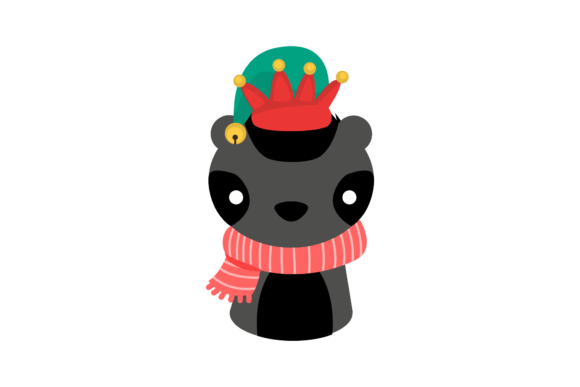 Download Christmas Animal Characters with Hat - Christmas Collection