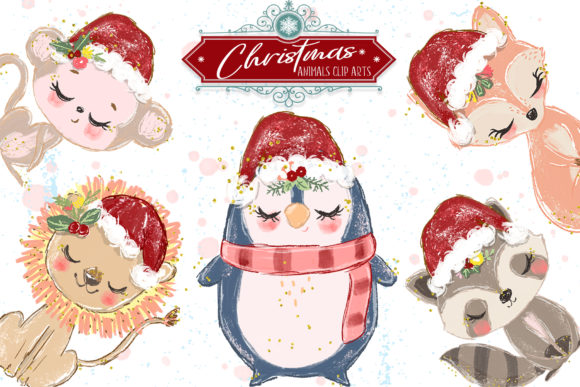 Download Christmas Animals Cliparts - Christmas Collection