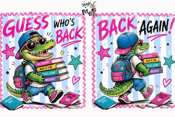 Download Back to School Crocodile PNG - Crocodile Collection
