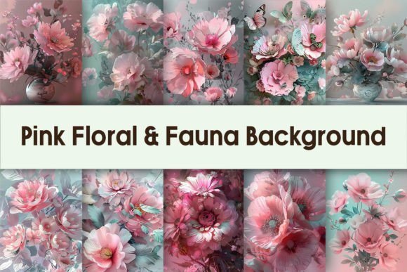 Download Pink Floral &amp; Fauna Background - Premium Resources