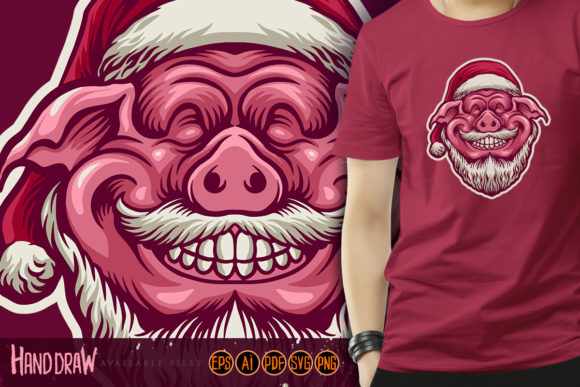 Download Cute Pig Merry Christmas Merchandise - Christmas Collection