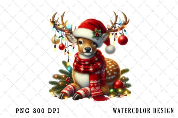 Download Funny Christmas Reindeer Clipart Bundle - Christmas Collection