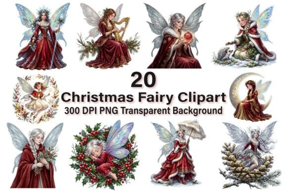 Download Magical Christmas Fairy Clipart PNG - Christmas Collection