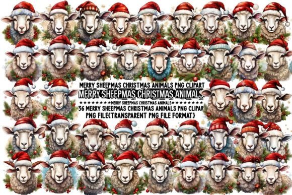 Download Merry Sheepmas Christmas Animals PNG - Christmas Collection