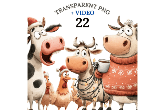 Download 22 Funny Christmas Highland Cow - Christmas Collection