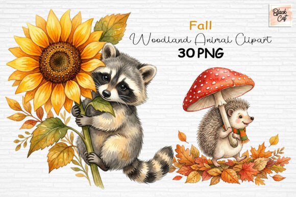 Download Fall Woodland Animal Clipart PNG - Fall Collection
