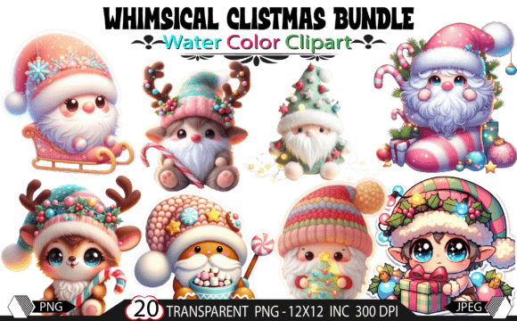 Download 20 Cute Christmas Gnome Woodland Animal - Christmas Collection
