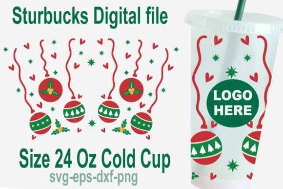 Download Christmas Tree Bulb Svg, 24 Oz Cold Cup - Christmas Collection