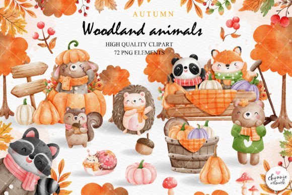 Download Autumn Woodland Animal Clipart,Fall - Fall Collection