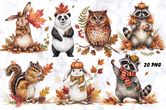 Download Fall Woodland Animal Clipart - Fall Collection