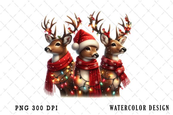 Download Funny Christmas Reindeer Clipart Bundle - Christmas Collection